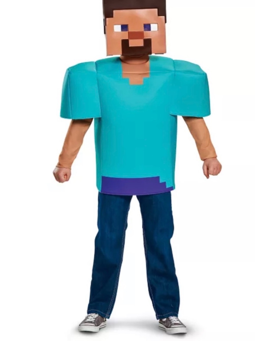 Pixel Hero Kids Costume in Teal and Purple